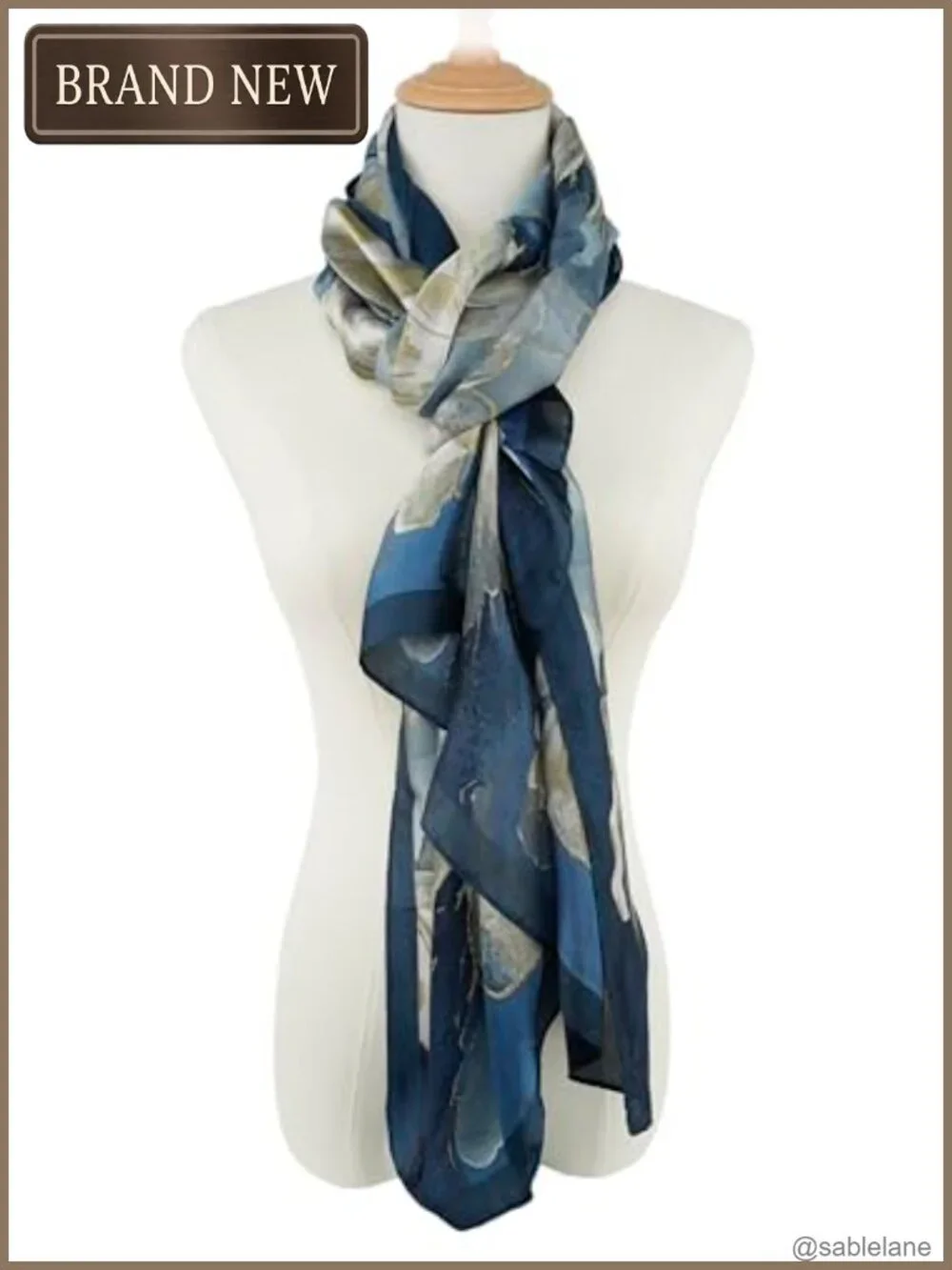 Large Satin Scarf for Women, Lightweight Shawl Wrap, Silky Feel, 70x35 Inches